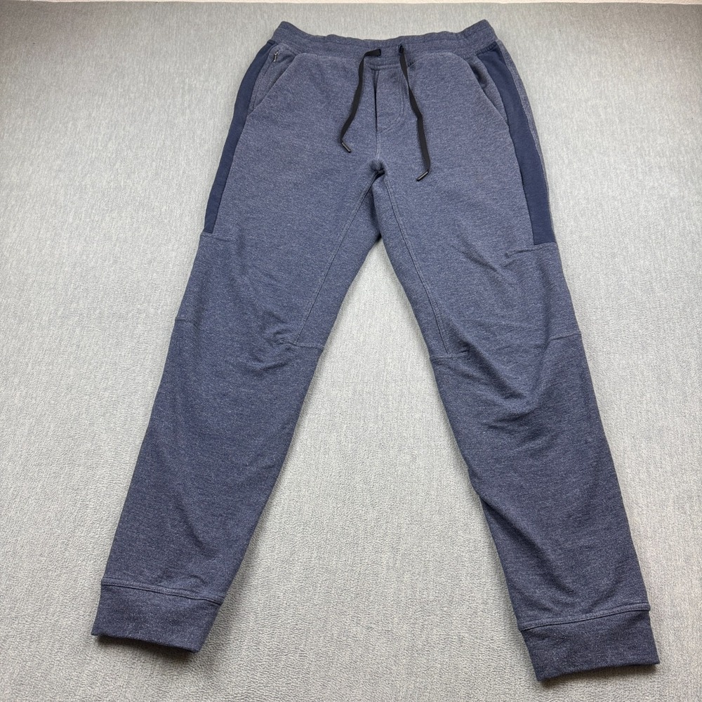 Lululemon Pants Mens Large Blue Textured Tech Joggers 32" Elastic Stretch Pocket
